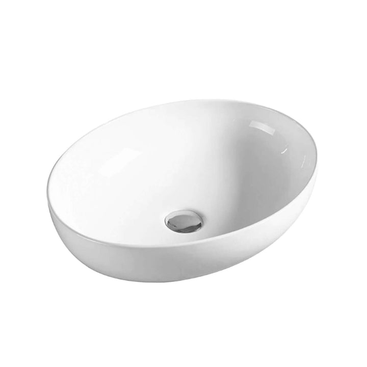Portland Above Counter Curved Oval Basin 520x395mm