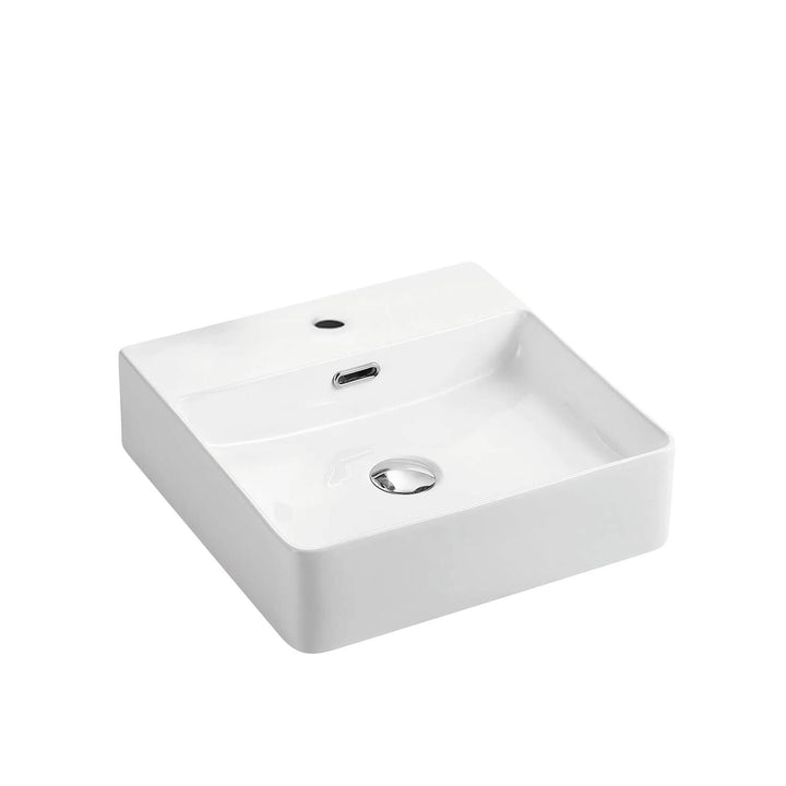 Boston Above Counter Square Basin with Tap Hole 420x420x120mm