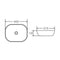 Deco Above Counter Curved Rectangular Basin 465x375mm