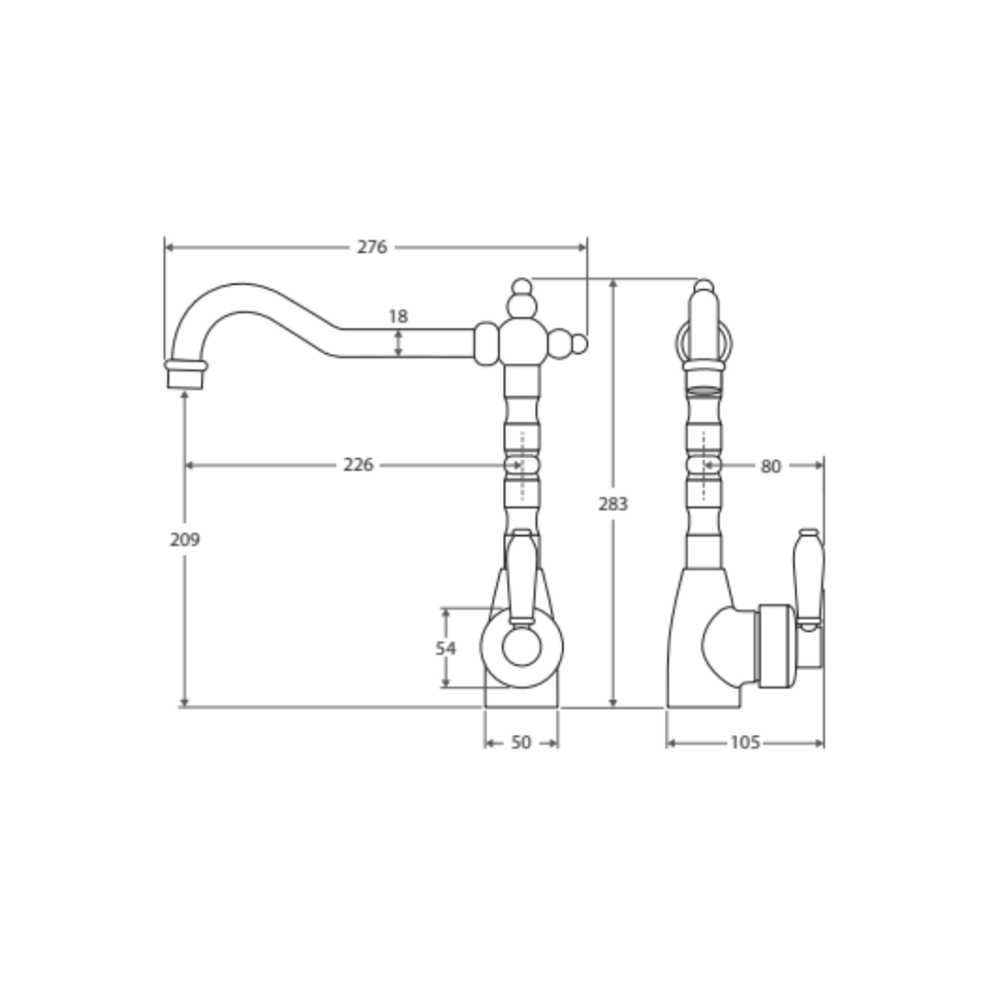 Eleanor Hamptons Vintage Sink Mixer