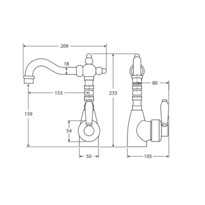 Eleanor Hamptons Vintage Basin Mixer