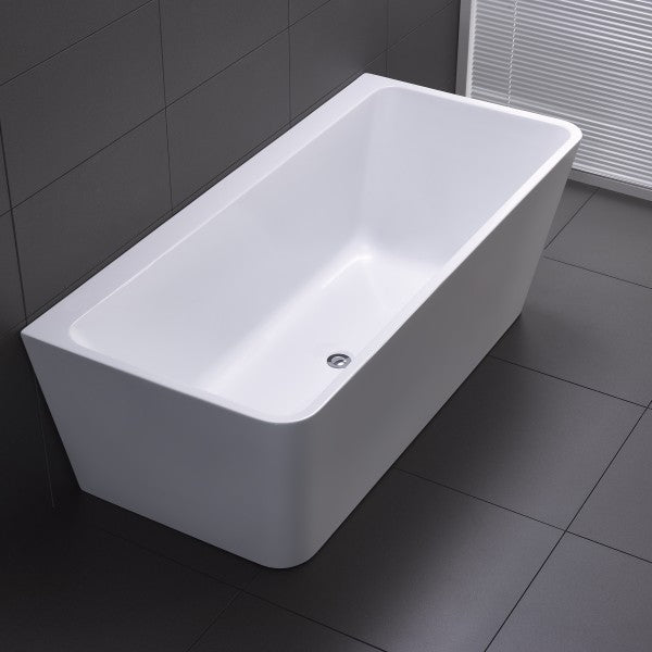 Florence Back to Wall Lucite Acrylic Bathtub