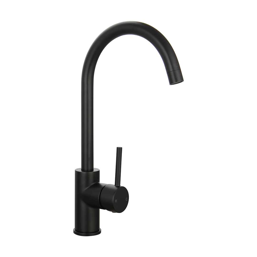 Rund Kitchen Laundry Gooseneck Sink Mixer