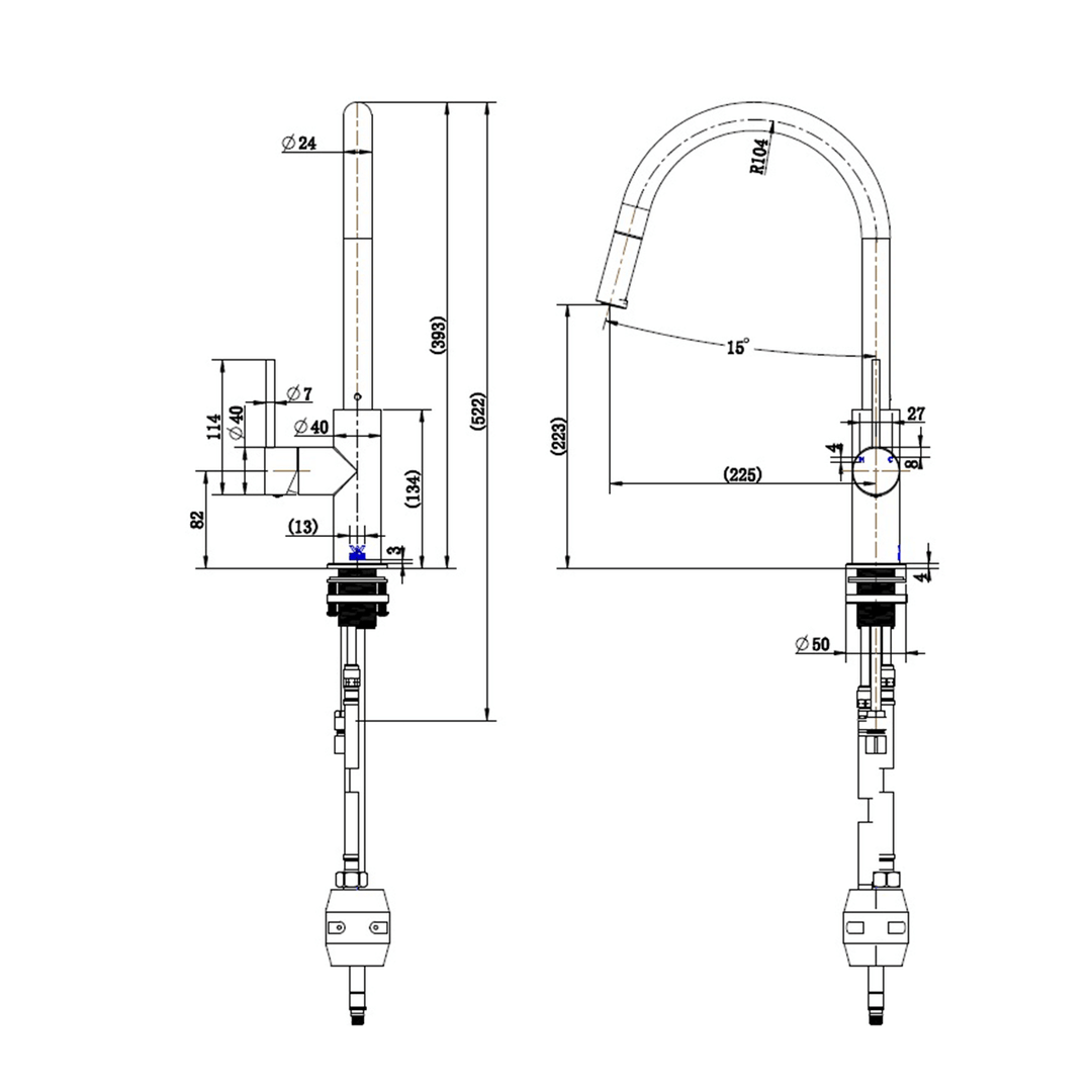 Lukas Pull Out Sink Kitchen Laundry Sink Mixer
