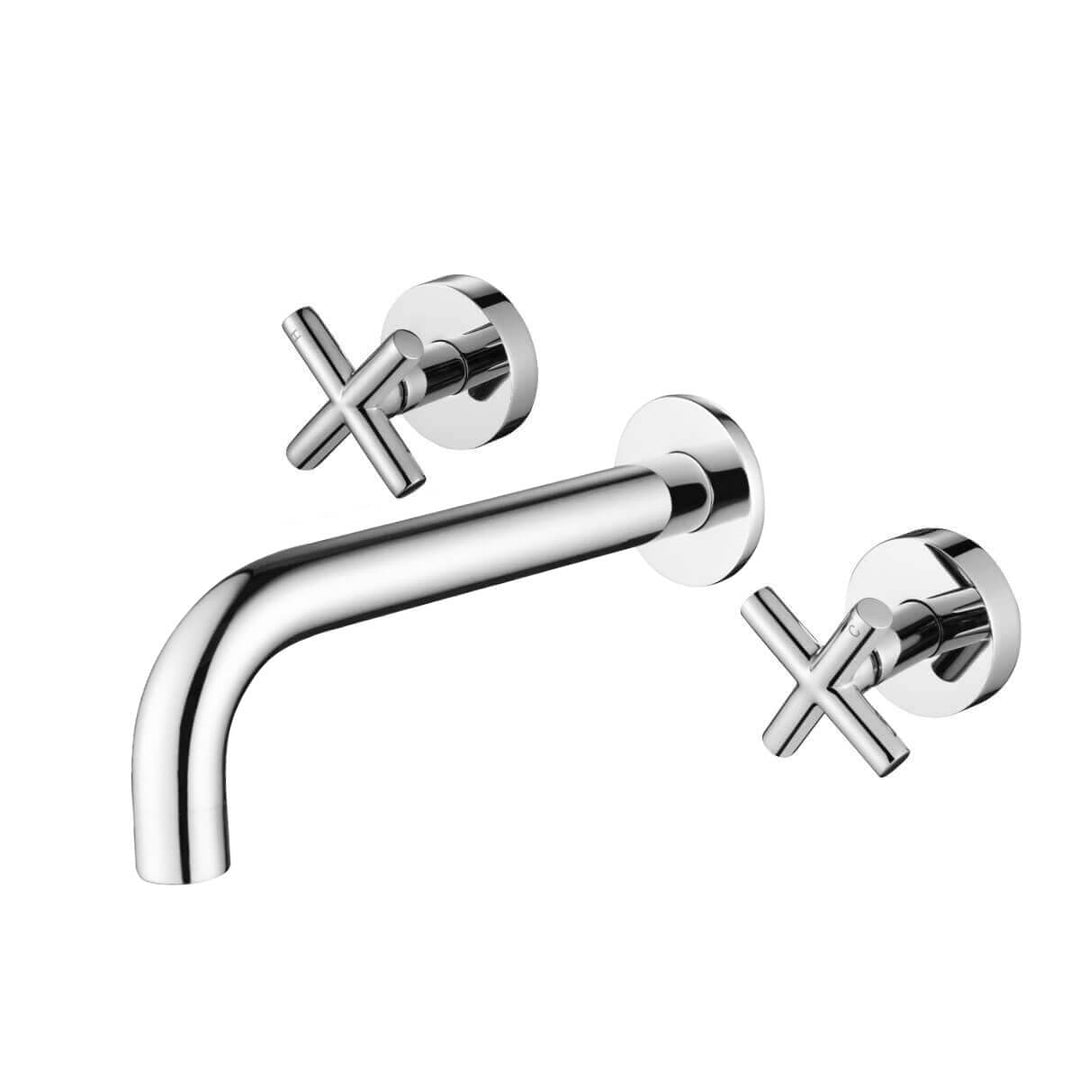 Lukas Cross Handle Hot/Cold Assembly Tap Spout Set