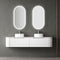 Petra Ribbed White Curved Wall Hung Vanity (750-1800mm)