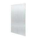 10mm Narrow Reed Fluted Shower Screen Fixed Glass Panel 2050mm High