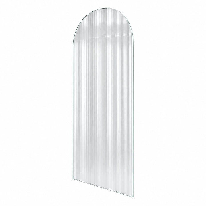10mm Frameless Shower Screen Fixed Reeded Curved Panel