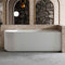 Anika Ribbed Corner Freestanding Bathtub 1500-1700mm