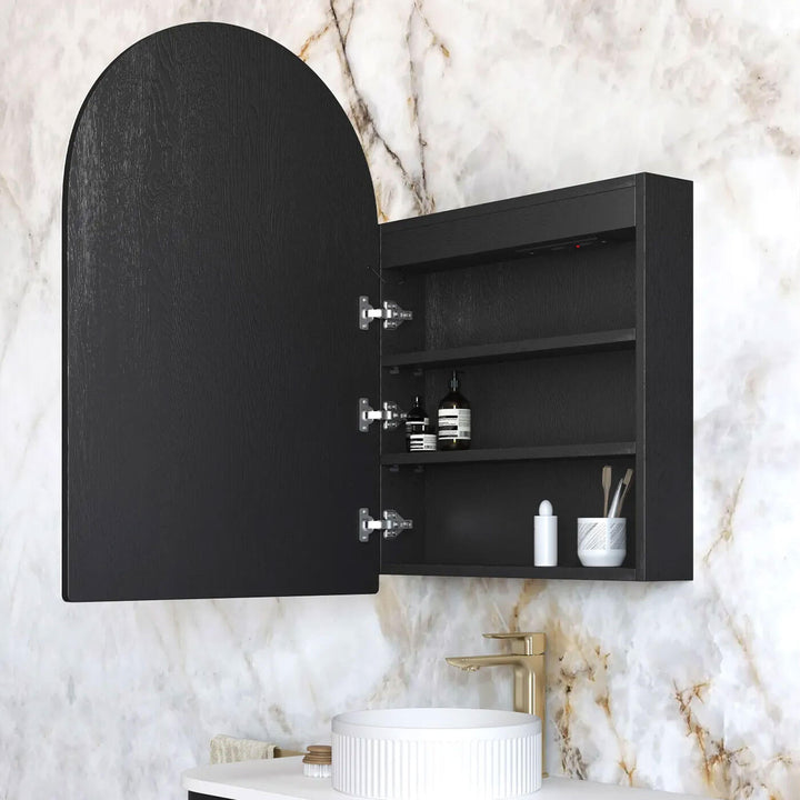 Archie LED Mirror Shaving Cabinet Arched 900x600mm