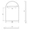 Archie Metal Frame Arched Mirror 900x600mm