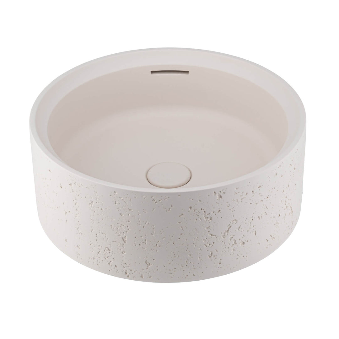 Atelis Overflow Concrete Basin 390mm