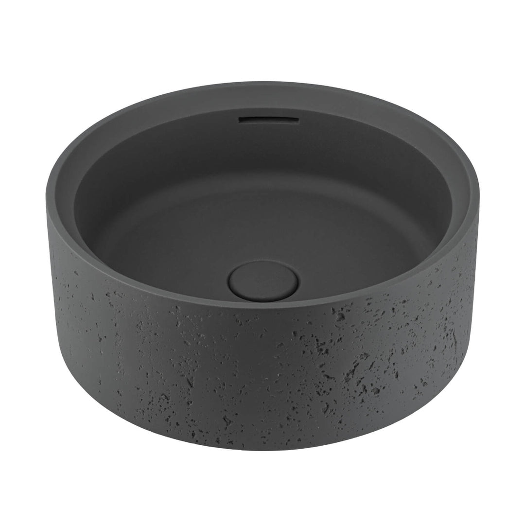 Atelis Overflow Concrete Basin 390mm
