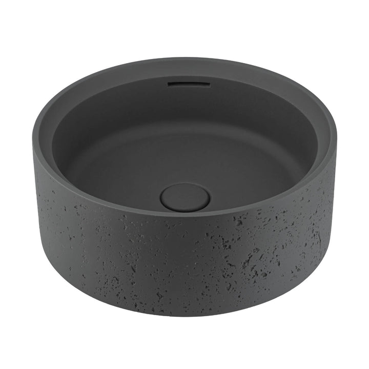 Atelis Overflow Concrete Basin 390mm
