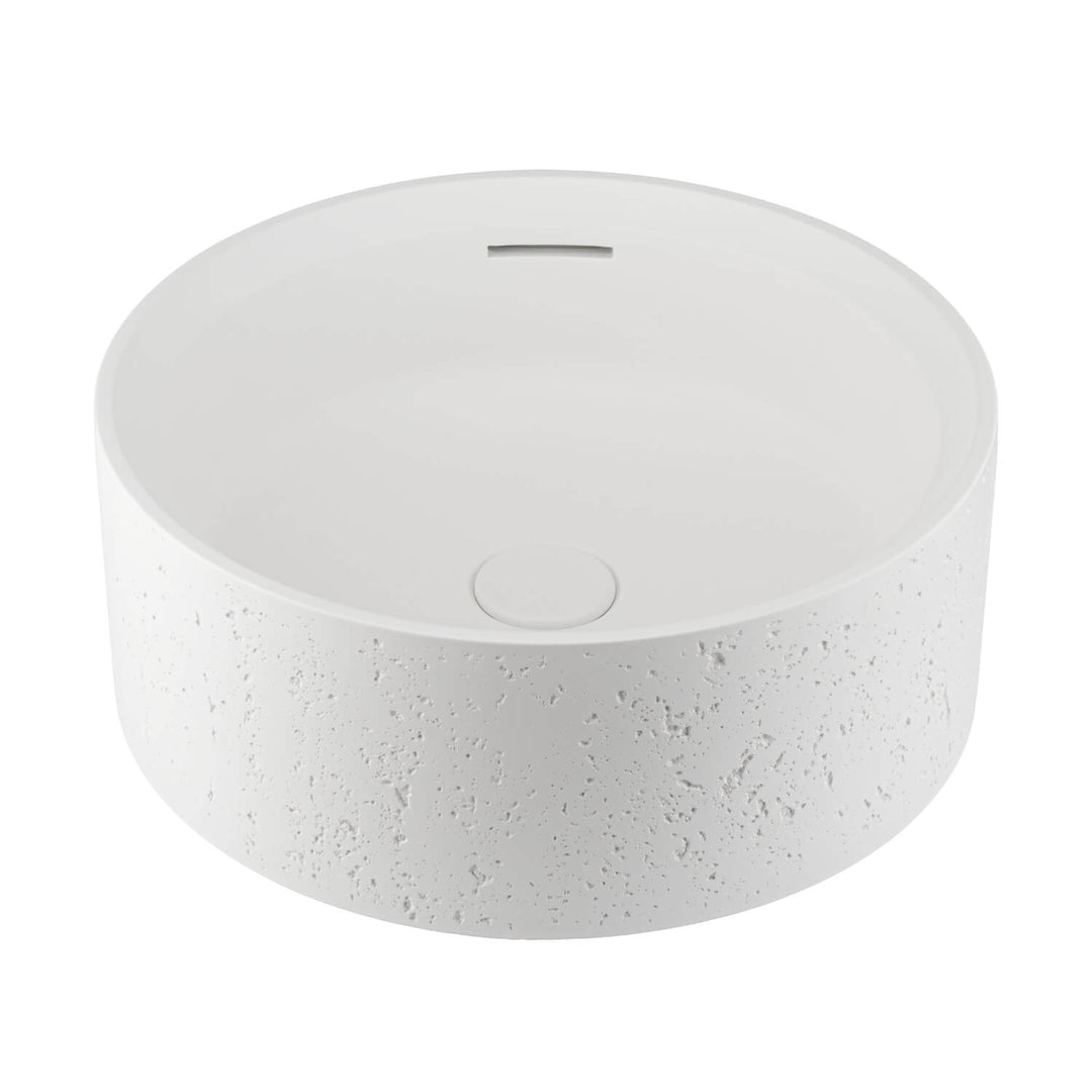 Atelis Overflow Concrete Basin 390mm