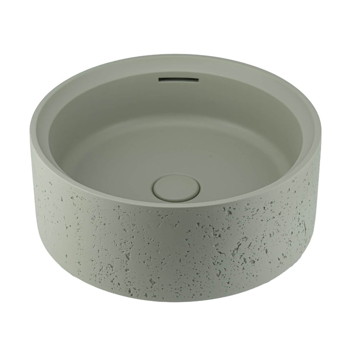 Atelis Overflow Concrete Basin 390mm