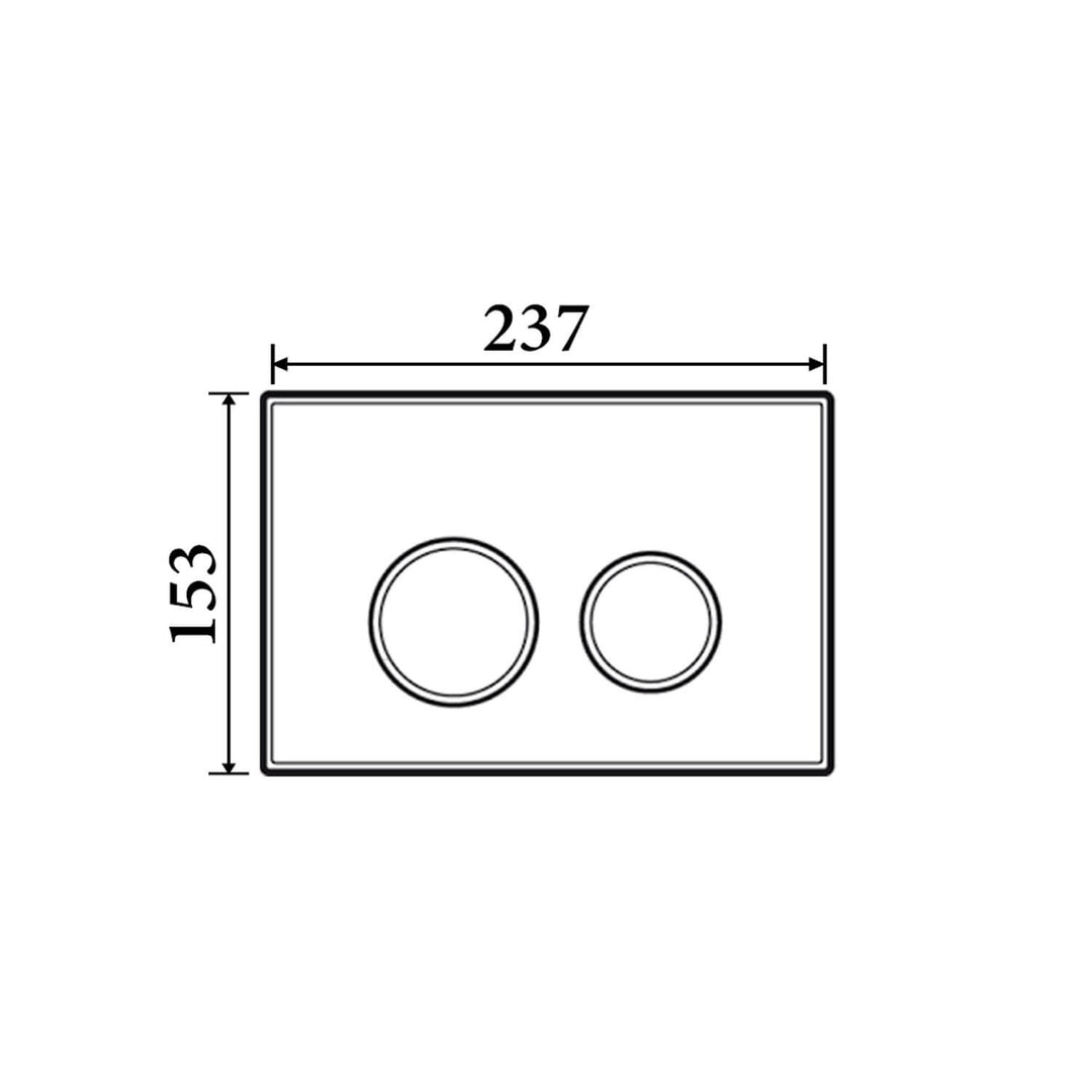 AURA R&T Stainless Steel In Wall Flush Plate Button