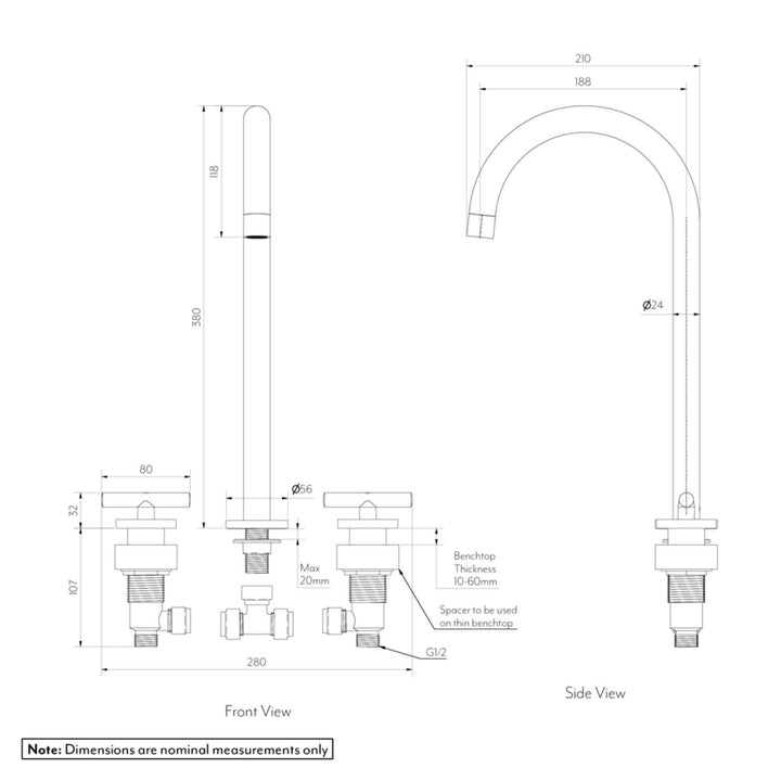 Barre Hob Assembly Tap Set