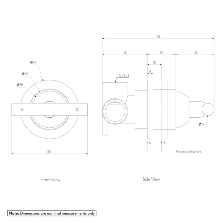 Barre Progressive Wall Mixer