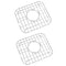 Boston Double Sink Protector 330x291mm