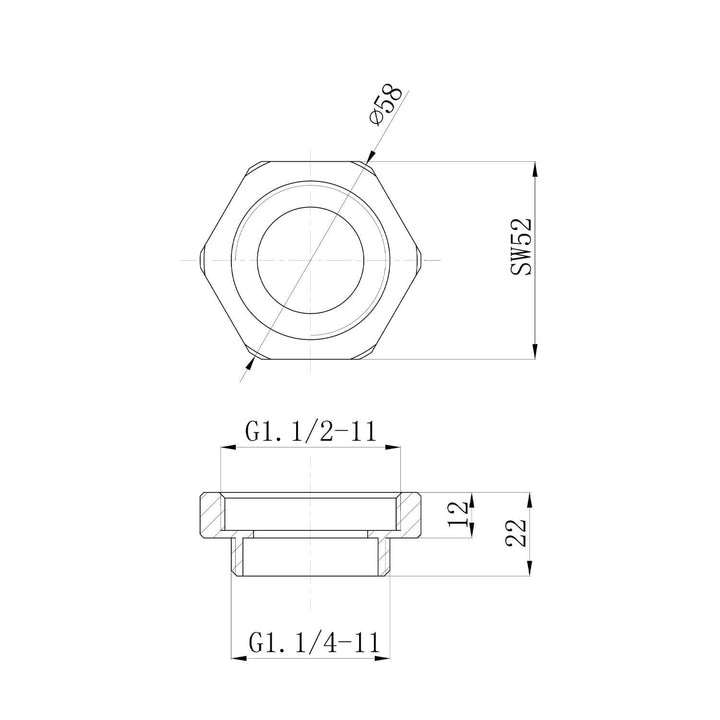 Trade Bottle Trap 40-32mm Adaptor