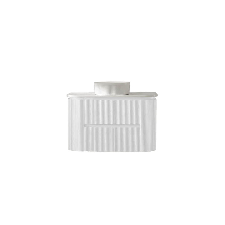 Bristol Curved Fluted Wall Hung Vanity