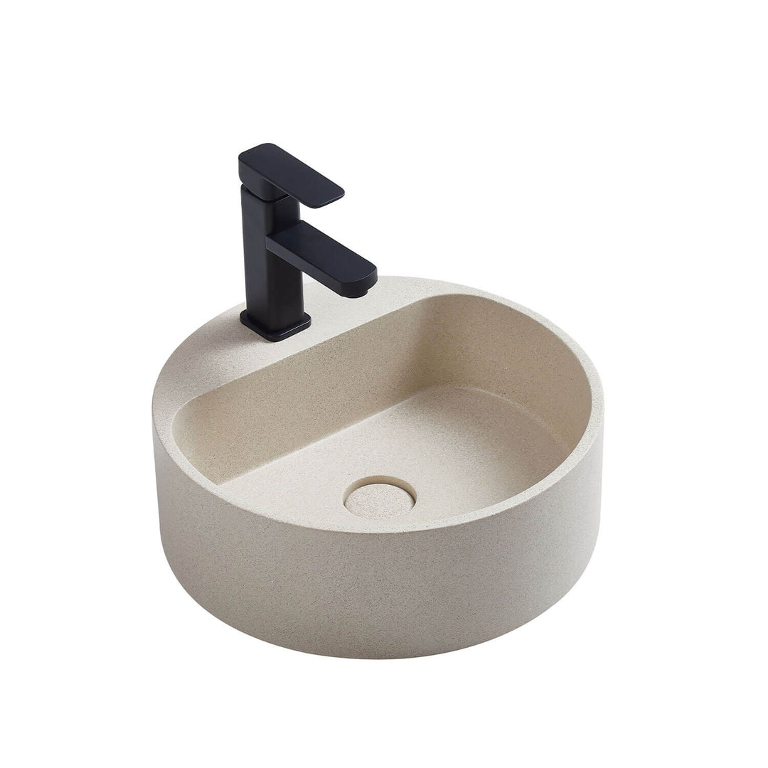 Burano Concrete Basin with Taphole 400mm