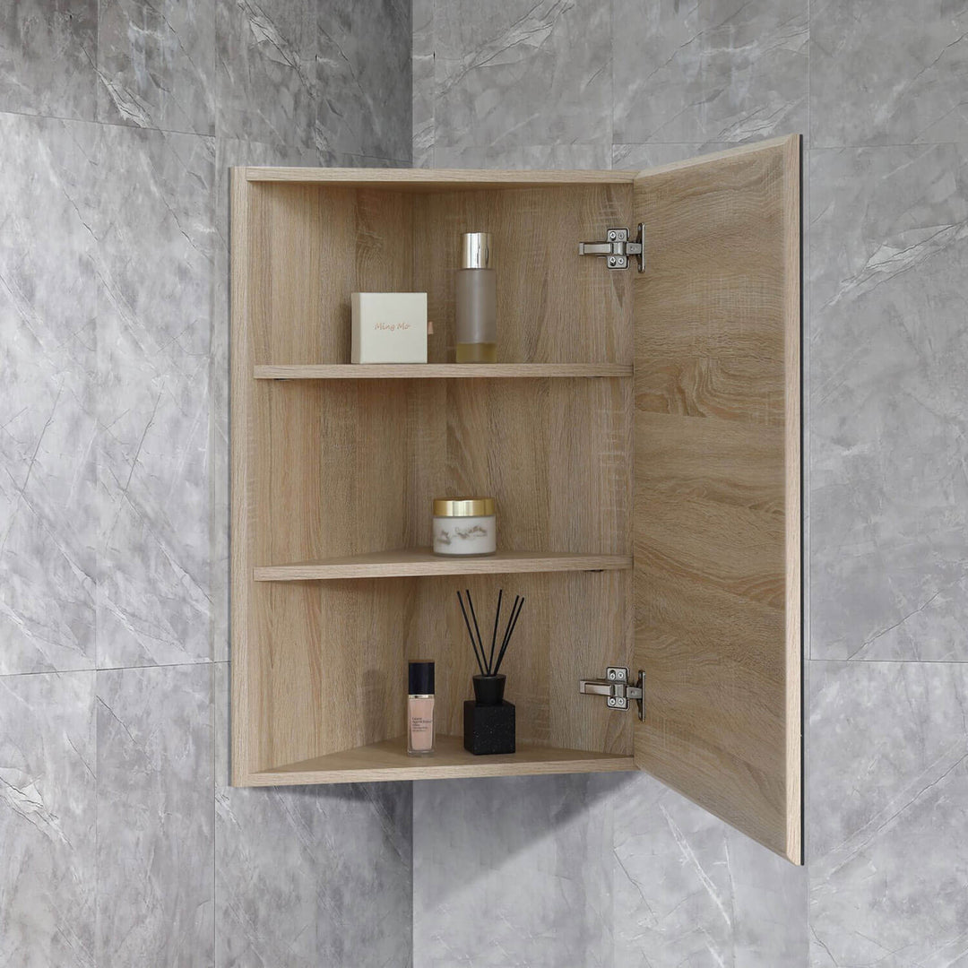 Burma Corner Mount Mirror Cabinet 750x530mm