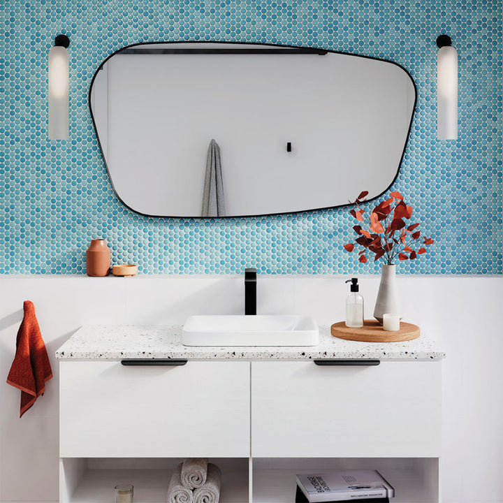 Capriccio Asymmetrical Framed Glass Mirror 650x1200mm