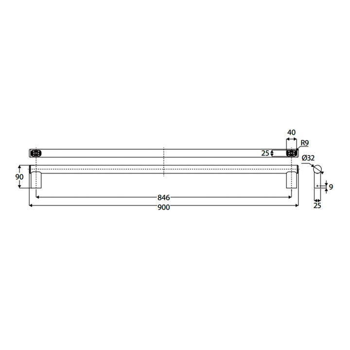 Care Slimline Grab Rail