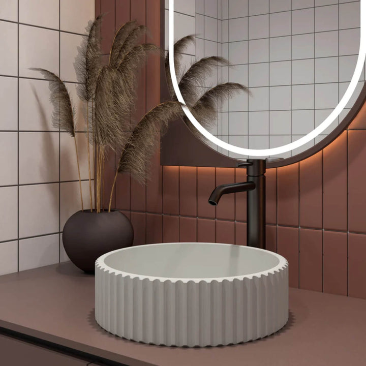 Carysil Fluted Concrete Basin 400mm