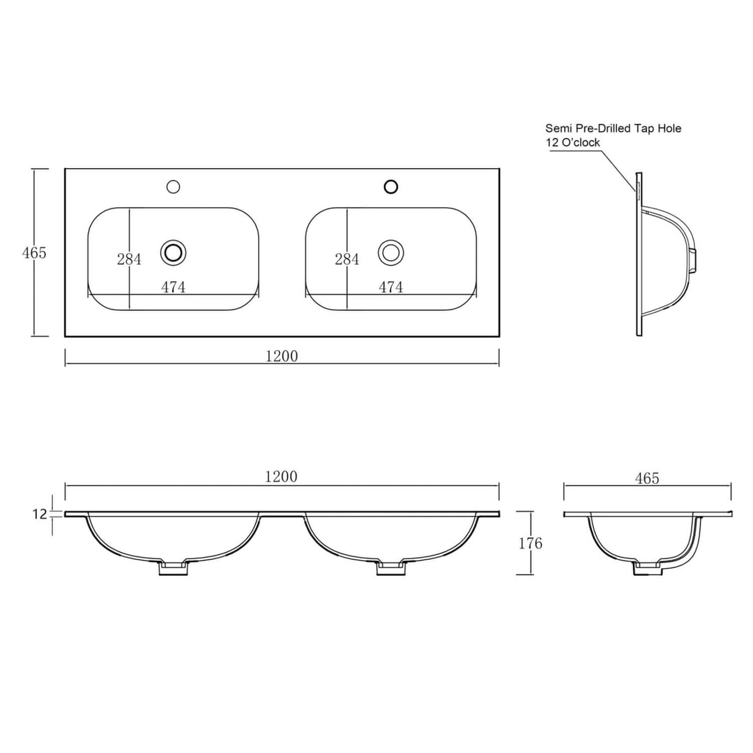 Chloe Silk Moulded Vanity Benchtop