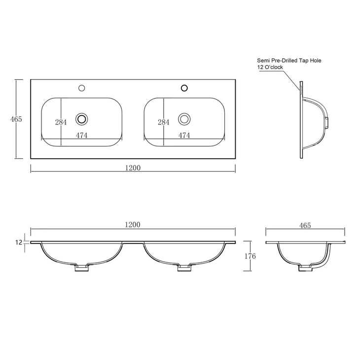 Chloe Silk Moulded Vanity Benchtop