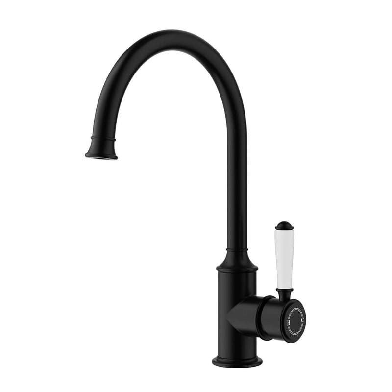 Clasico Gooseneck Ceramic Handle Sink Mixer