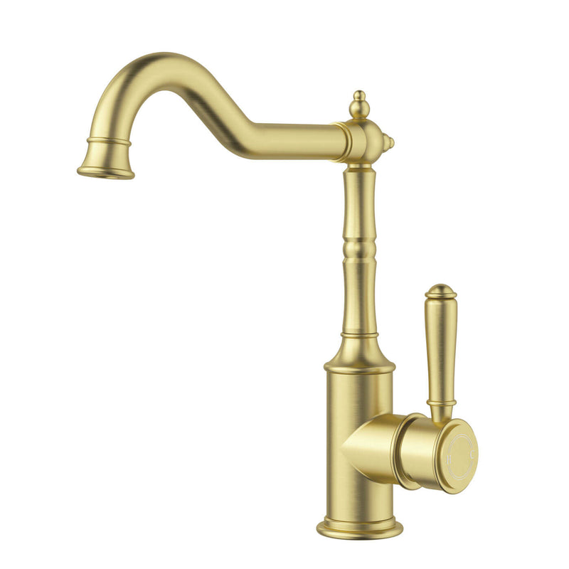 Clasico Brass Handle Sink Mixer