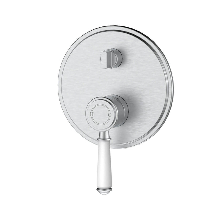 Clasico Diverter Ceramic Handle Wall Mixer
