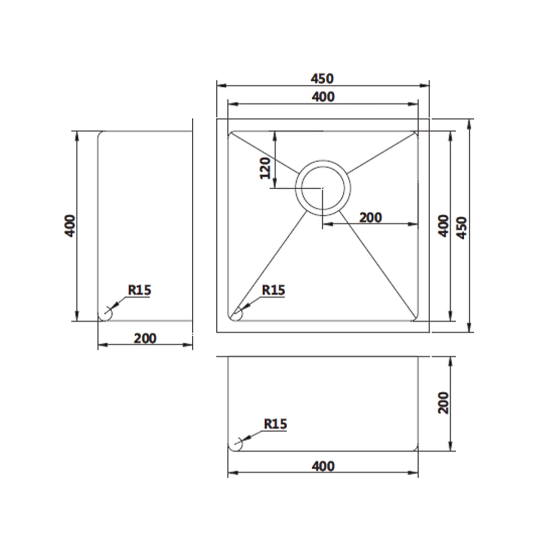 Star Single Stainless Steel Bowl Sink