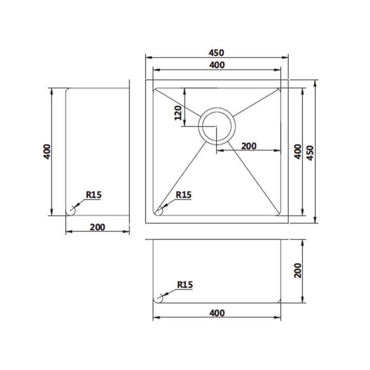 Star Single Stainless Steel Bowl Sink