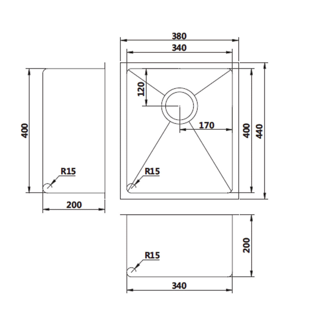 Star Single Stainless Steel Bowl Sink