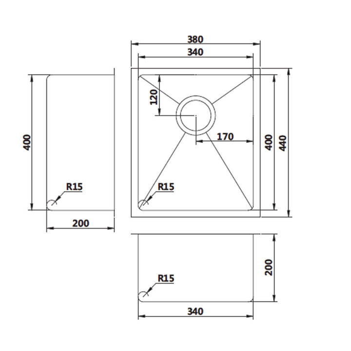 Star Single Stainless Steel Bowl Sink