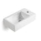 Compact Wall Hung Ceramic Basin with Taphole 500x240mm