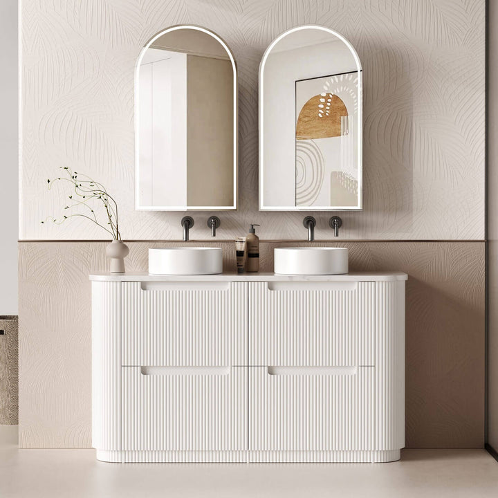 Curva Fluted Floor Mounted Vanity (750-1800mm)