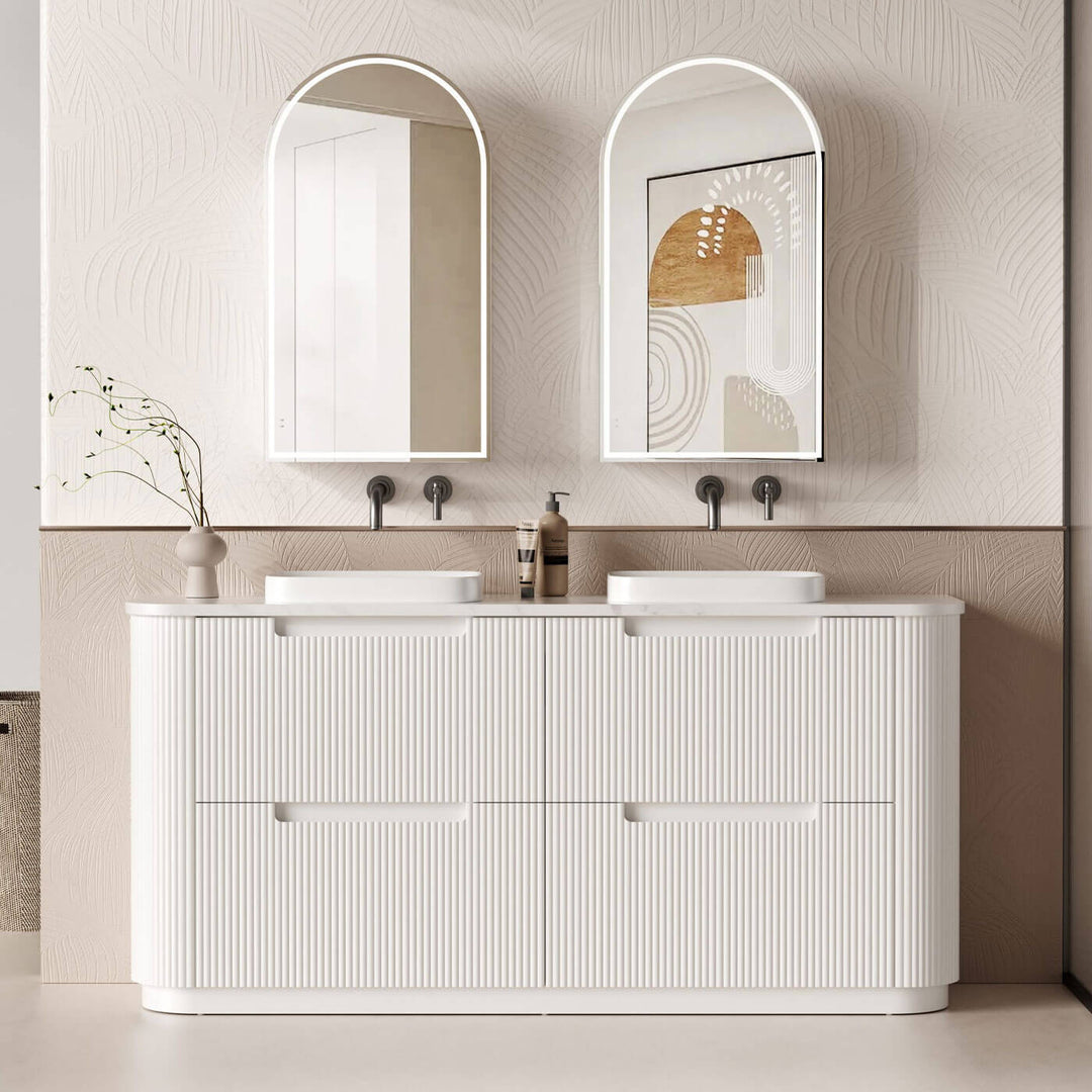 Curva Fluted Floor Mounted Vanity (750-1800mm)