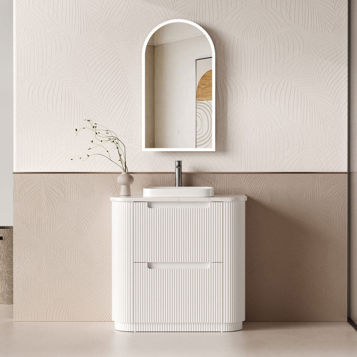 Curva Fluted Floor Mounted Vanity (750-1800mm)