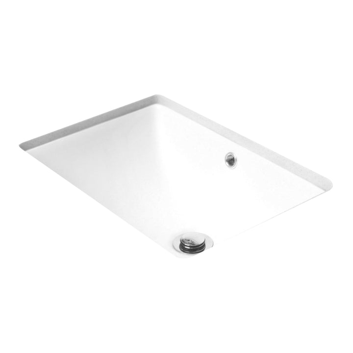 Dish Undermount Rectangular Ceramic Basin 465x350mm