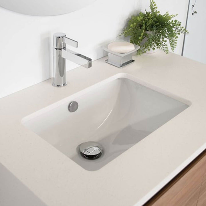 Dish Undermount Rectangular Ceramic Basin 465x350mm