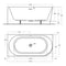 Eco Corner Overflow Bathtub Gloss White 1400-1700mm