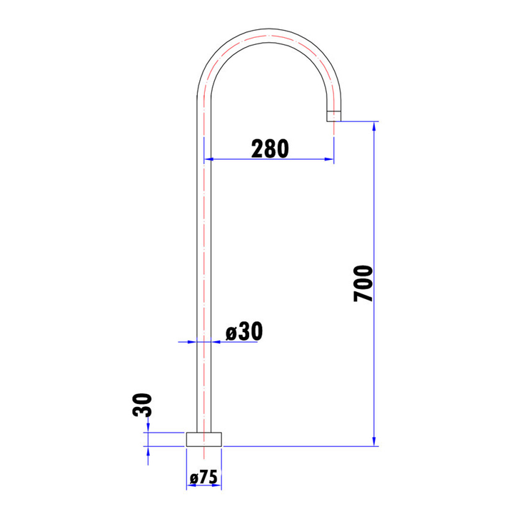 Leah Freestanding Bath Filler Spout