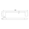 Eli Single Towel Rail 600mm/800mm