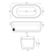 Elisi Freestanding Spa Bathtub 1700mm